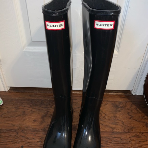 Hunter Women's Original Tall Gloss Rain Boots - Picture 5 of 7